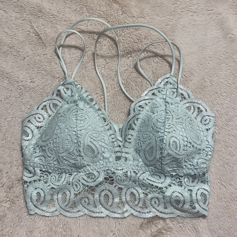 Victoria Secret LaceyBralette Metallic Mint